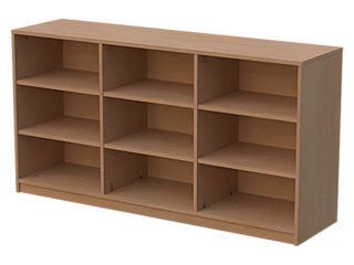 Raumteilerschrank B 152 cm mit Sockel