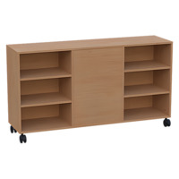 Raumteilerschrank mit Rollen B 152 cm - beidseitig nutzbar