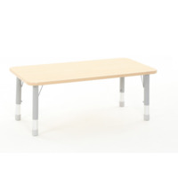 Rechtecktisch OWLAF mit Metallbeinen, höhenverstellbar