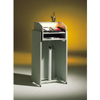 Rednerpult höhenverstellbar mit Verblendung, mit Beleuchtung