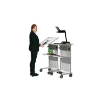 Rednerpult mit Lochblech Frontblende der Serie RP 70