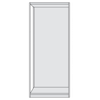 Regalfelder leer mit Rückwand