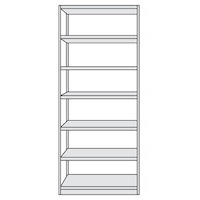 Regalfelder mit Fachböden, ohne Rückwand