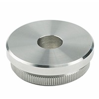 Rohrabschlussstopfen flach mit Bohrung