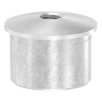 Rohrabschlußstopfen leicht gewölbt mit Gewinde