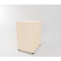 Rollcontainer fahrbar mit Zentralverriegelung