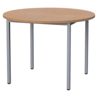 Rundtisch - Dekorplatte, Tischbeine Quadratrohr 30x30 mm