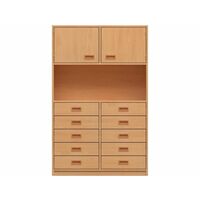 Schrankregale (BxH) 102x160 cm mit 10 Schubkästen