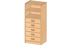 Schränke mit Dekorblendschüben