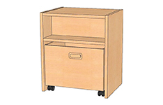 Schränke mit hoher Sockelnische