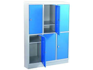 Schultaschenschrank Stahl, Fach HxT: 18/56 x 47 cm