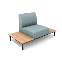 Sofa modulOne 1-Sitzer mit beidseitiger Ablage