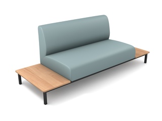 Sofa modulOne 2-Sitzer mit beidseitiger Ablage