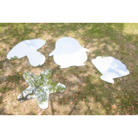 Spiegel-Elemente für Drinnen und Draußen, 4er-Set