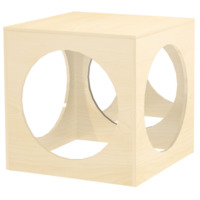 Spiegelwürfel mit 2 Spiegeln