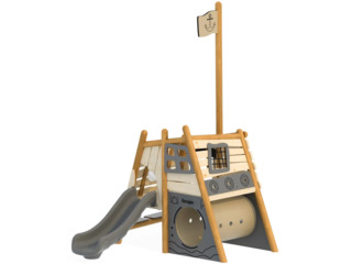 Spielgerät Piratenschiff Heck