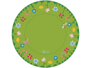Spielteppich "Blumenwiese", rund