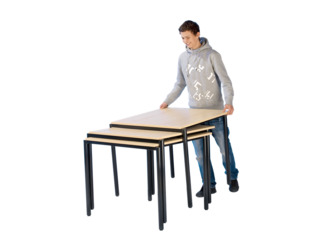 Stack-O-Flex Stapeltisch 130 x 65 cm, fahrbar
