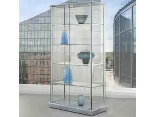 Standvitrine FORUM mit Aluminiumsockel