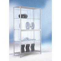 Standvitrine LINK mit Schiebetüren