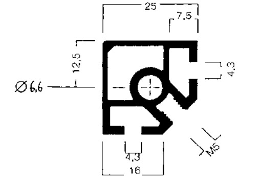 Rahmenprofil eckig 3