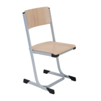 Stapelbarer Schülerstuhl mit Sitzgarnitur aus Buche Sperrholz