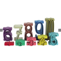 Stapelzahlen - Montessori Farben