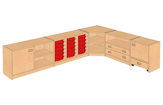 Stollenmöbel, einzelne Elemente