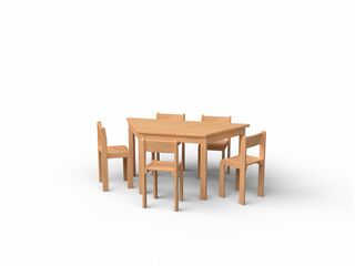Stuhl & Tisch-Set Nr 4