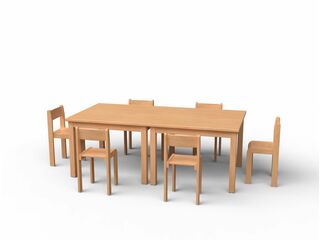 Stuhl & Tisch-Set Nr 7