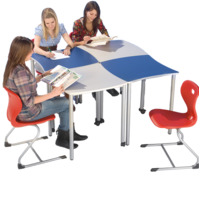 Swing-It 1er Wellentisch, Schultisch