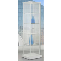 Säulenvitrine FORUM mit Alusockel