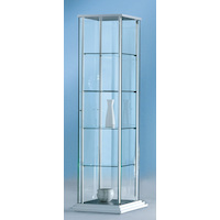 Säulenvitrine FORUM mit Stufensockel