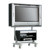 TV Wagen, TV Rack für Fernseher bis 40 Zoll 90 x 78 cm, mit 2 festen Böden