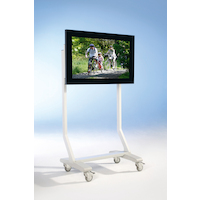 TV Wagen, TV Rack für Fernseher bis 70 Zoll mit schwarzer Ablage