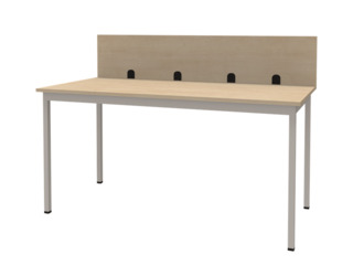 Tisch mit Sichtblende