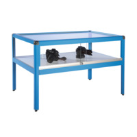 Tischvitrine V8 aus Aluminium & Sicherheitsglas