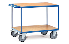 Tischwagen mit Holzetagen