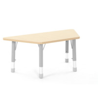 Trapeztisch OWLAF mit Metallbeinen, höhenverstellbar