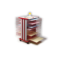 Trockenwagen 15 oder 25 Ablagen DIN A2