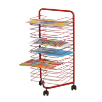 Trockenwagen fahrbar mit 17 Trockenrosten