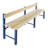 Umkleidebank SBR mit Rückenlehne