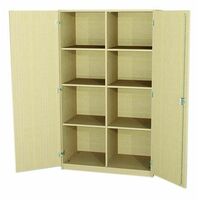 Unterschrank mit 2x4 Einlegeböden und 2 Türen (Holz oder 3/3 Glasauschnitt)