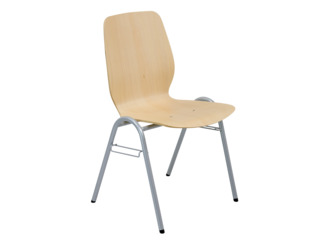 Vierbeinstuhl mit Sperrholz- Sitzschale B, Sitzhöhe DIN 6 - 46 cm
