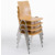 Vierbeinstuhl mit Sperrholz- Sitzschale U, Sitzhöhe DIN 6 - 46 cm