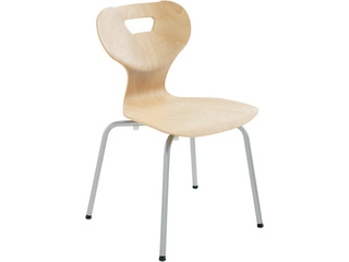 Vierbeinstuhl solit:sit® mit Buchenholzsitzschale