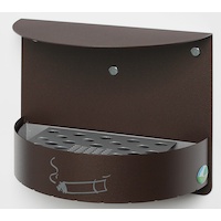 Wandascher mit Wetterschutzdach H 23