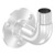 Wandhalter 90&deg;, rund, V2A