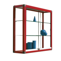 Wandvitrine V16 mit 2 verstellbaren Dickglasböden