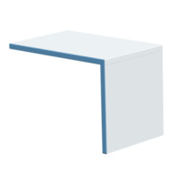 Wangentisch aus Stahl wandbefestigt